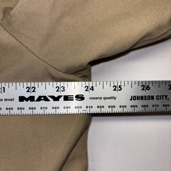 LL Bean Womens XL Barn Coat Tan Cotton Canvas Quilted Thinsulate Jacket 267097 - Picture 5 of 8